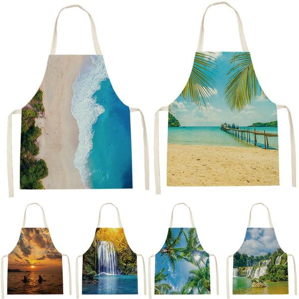 aprons 1 pcs landscape pattern beach waterfall print sleeveless apron children's home men's and women's anti-fouling kitchen
aprons 1 pcs landscape pattern beach waterfall print sleeveless apron children's home men's and women's anti-fouling kitchen