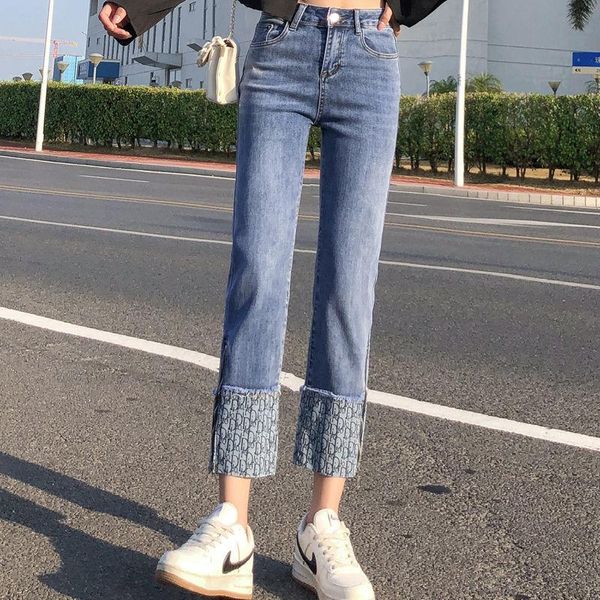 women's jeans 2021 straight jeans, high waist and thin pipe pants, loose versatile trend, Blue
women's jeans 2021 straight jeans, high waist and thin pipe pants, loose versatile trend, Blue