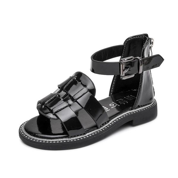sandals girls soft patent leather kids gladiator children roman 2021 summer beach shoes fashion woven style chic, Black;red
sandals girls soft patent leather kids gladiator children roman 2021 summer beach shoes fashion woven style chic, Black;red