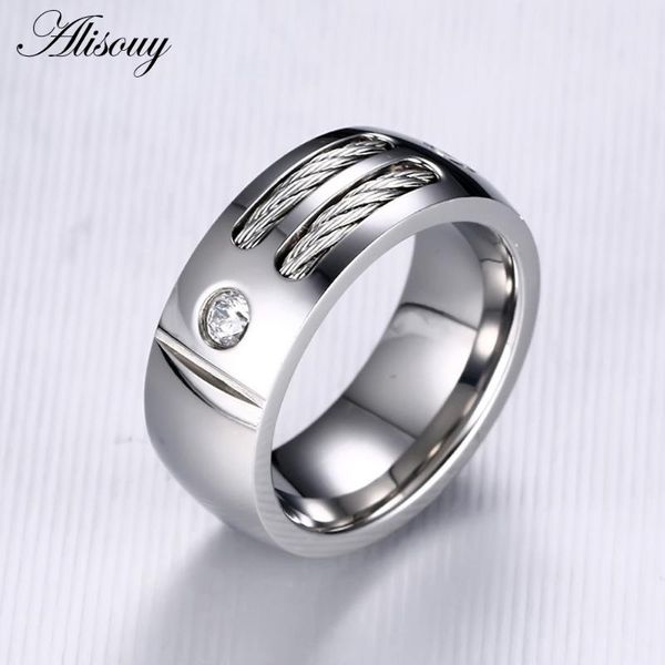 wedding rings alisouy men's ring stainless steel punk rock with wire cubic zirconia party jewelry usa size 8 9 10 11 12 for you, Slivery;golden
wedding rings alisouy men's ring stainless steel punk rock with wire cubic zirconia party jewelry usa size 8 9 10 11 12 for you, Slivery;golden