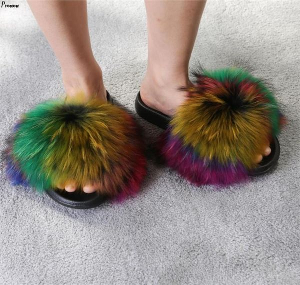 summer fluffy raccoon fur slippers shoes women real flip flop flat furry slides outdoor sandals woman amazing, Black
summer fluffy raccoon fur slippers shoes women real flip flop flat furry slides outdoor sandals woman amazing, Black