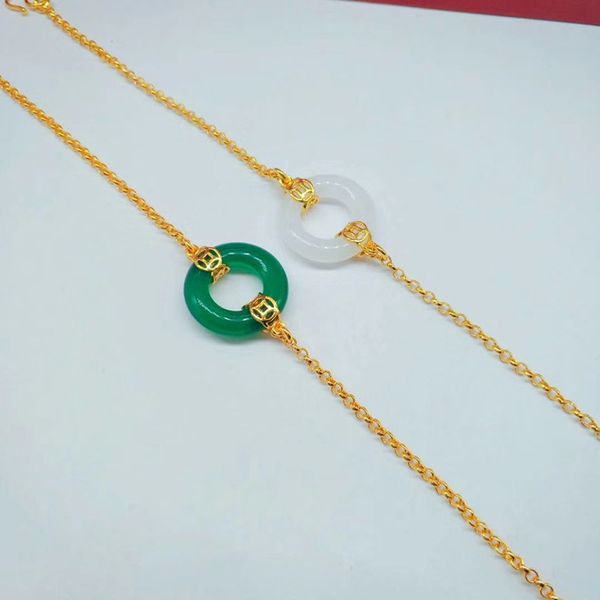 natural hetian jade doughnut bracelet 925 silver fashion jewelry chalcedony amulet gifts for women
natural hetian jade doughnut bracelet 925 silver fashion jewelry chalcedony amulet gifts for women