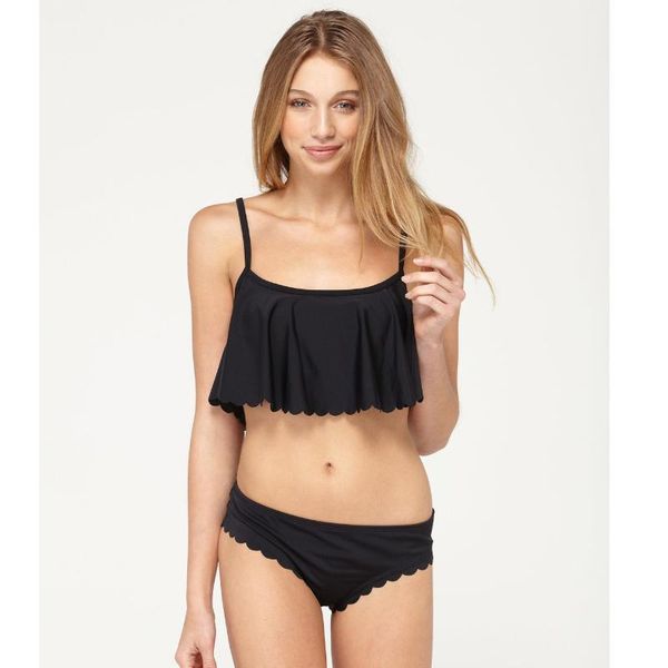 women's swimwear essv black crop halter bikini set girl's swimming suit padded swimsuit strap bandeau women summer bathing, White;black
women's swimwear essv black crop halter bikini set girl's swimming suit padded swimsuit strap bandeau women summer bathing, White;black