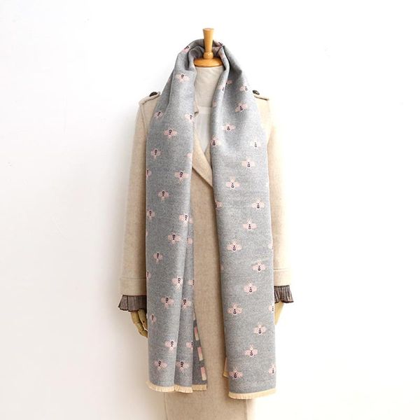 scarves double-sided scarf women mrs winter warm cashmere shawl animal bee printing soft thin blanket holiday gifts, Blue;gray
scarves double-sided scarf women mrs winter warm cashmere shawl animal bee printing soft thin blanket holiday gifts, Blue;gray