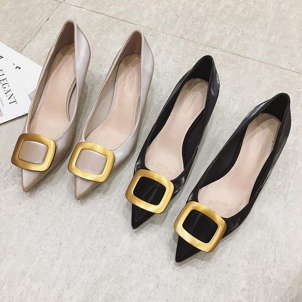 dress shoes black high heels women's basic sneakers 2021 shiny square buckle work fashion size 35-40
dress shoes black high heels women's basic sneakers 2021 shiny square buckle work fashion size 35-40