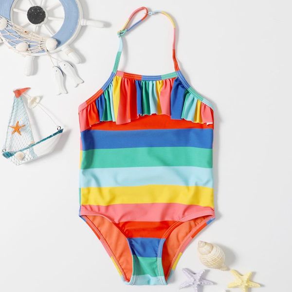 summer wading sports swimming spring children's swimsuit rainbow striped halter one-piece bikini baby one-pieces, Black
summer wading sports swimming spring children's swimsuit rainbow striped halter one-piece bikini baby one-pieces, Black