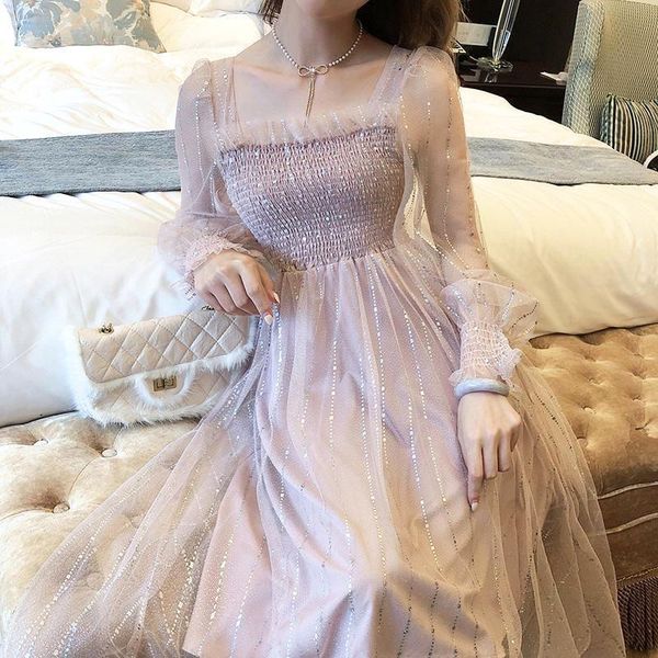 summer elegant sequin spotted dress sweet princess gauze vintage mid-calf female casual pretty party holiday 2021 dresses, Black;gray
summer elegant sequin spotted dress sweet princess gauze vintage mid-calf female casual pretty party holiday 2021 dresses, Black;gray