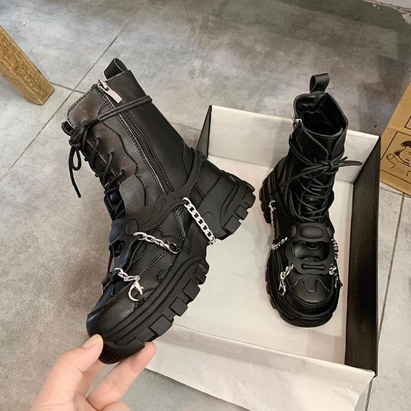 boots 2021 leather shoes women ladies ankle mid heel lace up worker army black goth autumn chain platform thick boot
boots 2021 leather shoes women ladies ankle mid heel lace up worker army black goth autumn chain platform thick boot