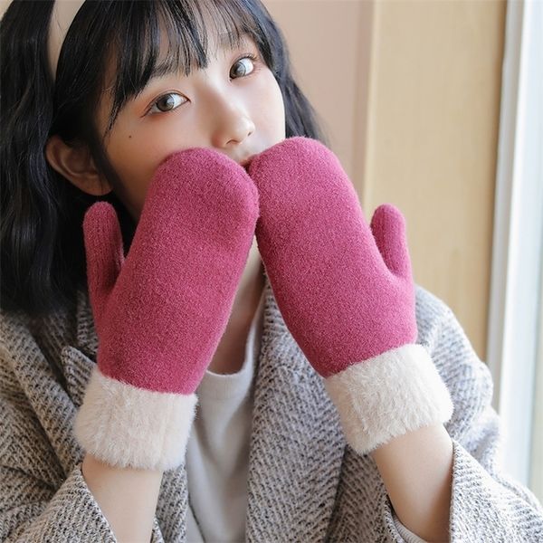 gloves women's winter plush thickened soft and comfortable small fresh mittens warm cold proof outdoor riding korean version tide, Black
gloves women's winter plush thickened soft and comfortable small fresh mittens warm cold proof outdoor riding korean version tide, Black
