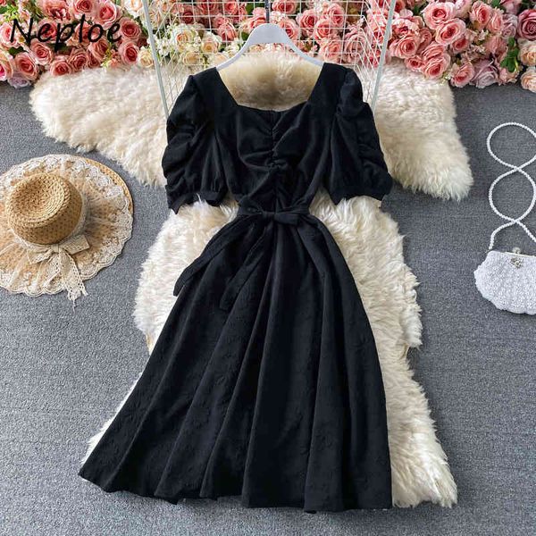 neploe square collar clavicle exposed dress women high waist hip sashes a line vestidos summer pleat robe ol 210510, Black;gray
neploe square collar clavicle exposed dress women high waist hip sashes a line vestidos summer pleat robe ol 210510, Black;gray