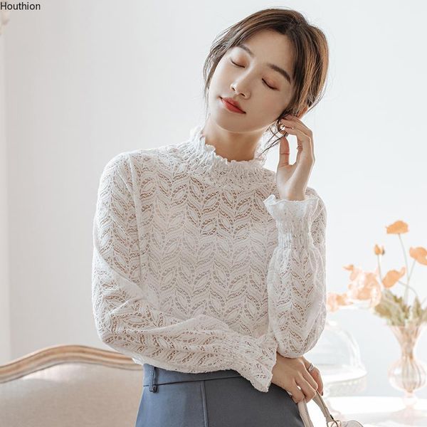 women's blouses & shirts lace fashion casual shirt long sleeve summer blouse plus size o-neck houthion solid lady, White
women's blouses & shirts lace fashion casual shirt long sleeve summer blouse plus size o-neck houthion solid lady, White