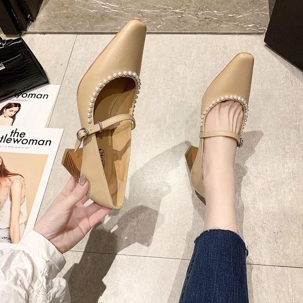 dress shoes women pumps square toe thick heel single pearl mary janes shallow high heels femmes chaussures lady shoe, Black
dress shoes women pumps square toe thick heel single pearl mary janes shallow high heels femmes chaussures lady shoe, Black