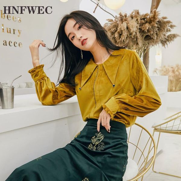 ginger pointed collar vintage velvet blouse for women 2021 spring fashion female's long sleeve shirt vestido v199 women's blouses, White
ginger pointed collar vintage velvet blouse for women 2021 spring fashion female's long sleeve shirt vestido v199 women's blouses, White