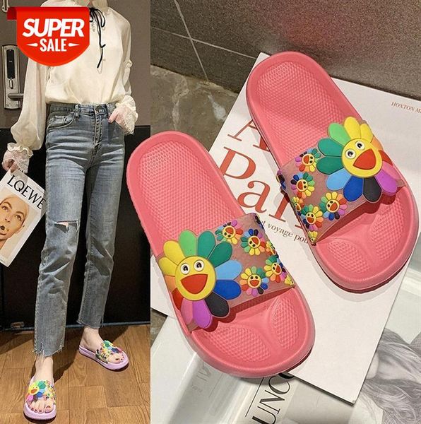 Outside wear cute candy color pedal colorful sun flower sandals beach slippers female #q304, Black
Outside wear cute candy color pedal colorful sun flower sandals beach slippers female #q304, Black