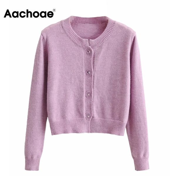 aachoae women purple color knitted cardigans sweater o neck basic casual sweaters female loose fashion long sleeve ladies 210413, White;black
aachoae women purple color knitted cardigans sweater o neck basic casual sweaters female loose fashion long sleeve ladies 210413, White;black