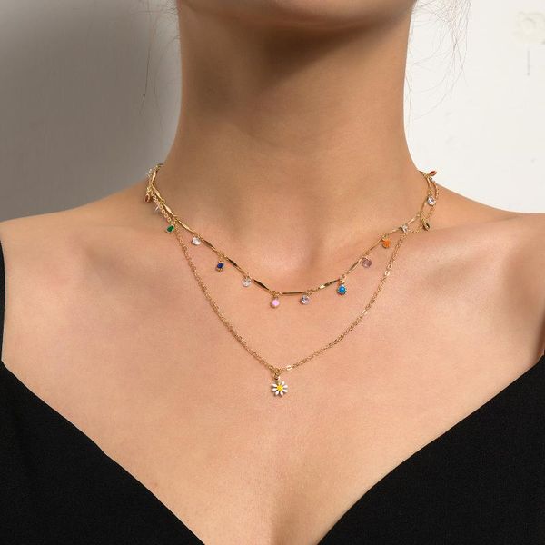 chains fashion chain flower necklace for women beads metal charm daisy pendants necklaces choker collar jewelry accessories gifts, Silver
chains fashion chain flower necklace for women beads metal charm daisy pendants necklaces choker collar jewelry accessories gifts, Silver