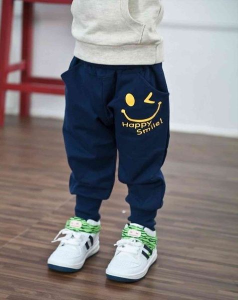 children toddler boys girls autumn pants cartoon happy face harem kids clothes casual trousers 2 8 years, Blue
children toddler boys girls autumn pants cartoon happy face harem kids clothes casual trousers 2 8 years, Blue