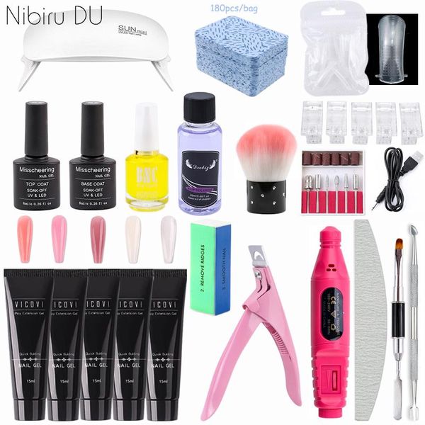 poly nails gel kit with uv led lamp cutters for manicure set nails equipment accessories quick building gel nail extension art kits
poly nails gel kit with uv led lamp cutters for manicure set nails equipment accessories quick building gel nail extension art kits
