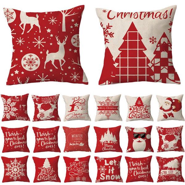 christmas pillowcase pillow linen santa elk red snowflake english letter home pillow home decoration pillow cushion
christmas pillowcase pillow linen santa elk red snowflake english letter home pillow home decoration pillow cushion