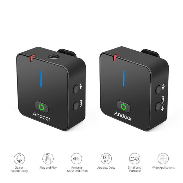 microphones mx5 2.4g wireless microphone with transmitter and receiver, lavalier microphone, smartphone, slr camera, dv, vlog recording
microphones mx5 2.4g wireless microphone with transmitter and receiver, lavalier microphone, smartphone, slr camera, dv, vlog recording