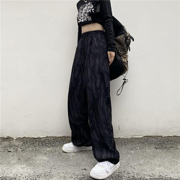 women's pants & capris 2021 spring and autumn high waist drape wide-leg tie-dye loose slim floor trousers hip-hop casual, Black;white
women's pants & capris 2021 spring and autumn high waist drape wide-leg tie-dye loose slim floor trousers hip-hop casual, Black;white