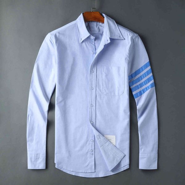 design clothing oxford spinning shirt basic new one sleeve blue ribbon four bars casual men's and women's same style, White;black
design clothing oxford spinning shirt basic new one sleeve blue ribbon four bars casual men's and women's same style, White;black