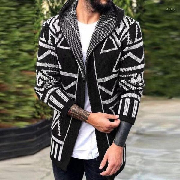 hooded men's cardigan sweater 2021 warm fashion autumn winter korean style male slim long knitted jacket 1207091, White;black
hooded men's cardigan sweater 2021 warm fashion autumn winter korean style male slim long knitted jacket 1207091, White;black