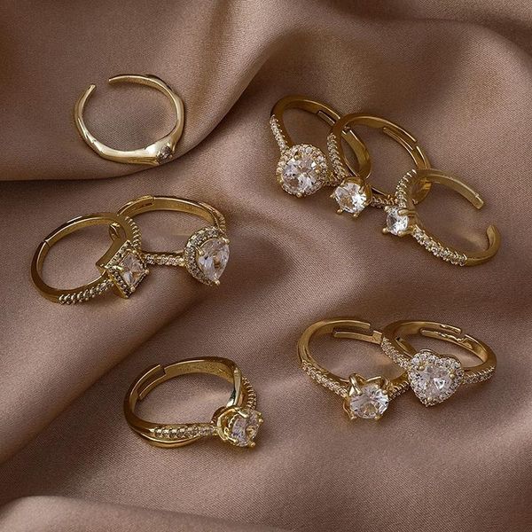 wedding rings exquisite micro zircon for women open design adjustable finger square heart zirconia engagement jewelry, Slivery;golden
wedding rings exquisite micro zircon for women open design adjustable finger square heart zirconia engagement jewelry, Slivery;golden