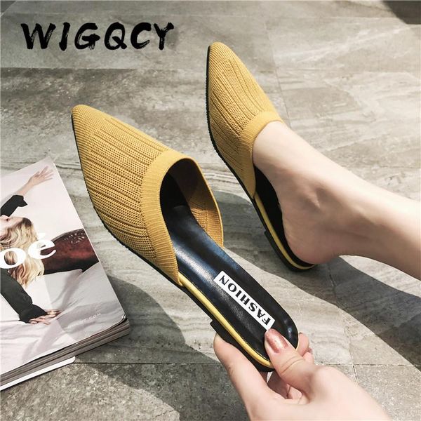 slippers women's summer solid toe-covered slipper fashion pointed woven breathable lazy flat sandals women mule slides shoes, Black
slippers women's summer solid toe-covered slipper fashion pointed woven breathable lazy flat sandals women mule slides shoes, Black