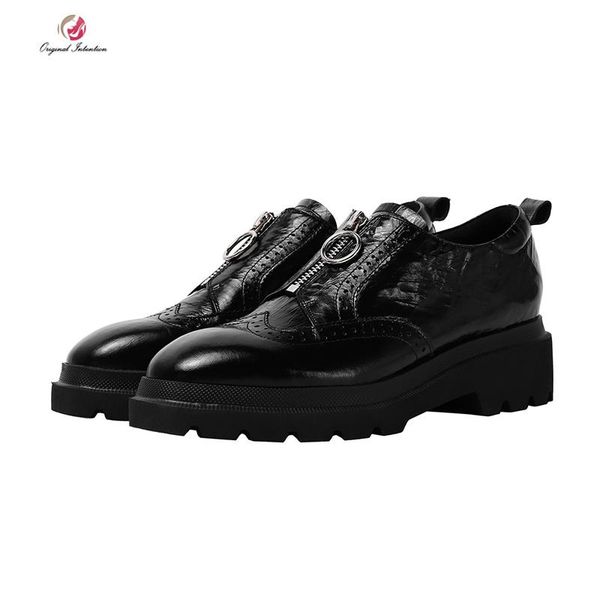 dress shoes original intention real leather woman square mid heels round toe black brown high-quality elegant
dress shoes original intention real leather woman square mid heels round toe black brown high-quality elegant