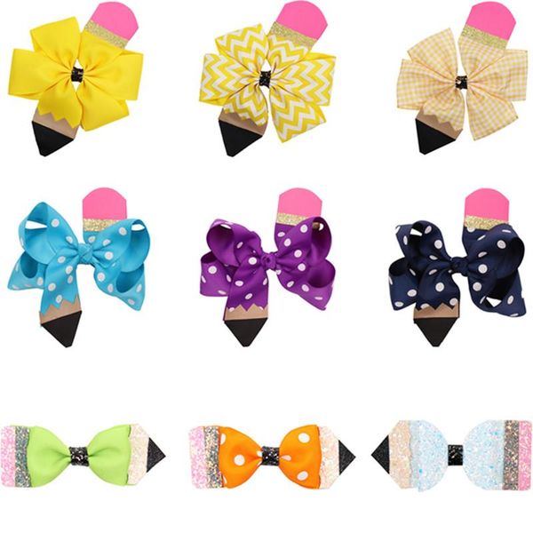 hair accessories back to school cartoon pencil bows clips kids girls sweet hairpin barrettes fashion ornament, Slivery;white
hair accessories back to school cartoon pencil bows clips kids girls sweet hairpin barrettes fashion ornament, Slivery;white