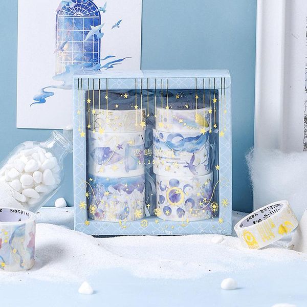 gift wrap 6rolls stamping box decoration sticker diy hand account masking tape set supplies
gift wrap 6rolls stamping box decoration sticker diy hand account masking tape set supplies