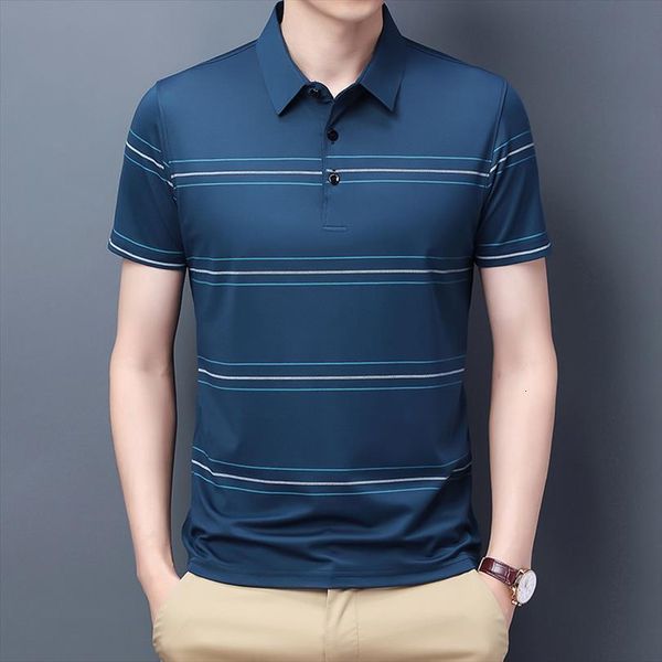 summer lapels shirt classic stripes men polos business casual cool thin short sleeve fashion slim fit male brand, White;black
summer lapels shirt classic stripes men polos business casual cool thin short sleeve fashion slim fit male brand, White;black