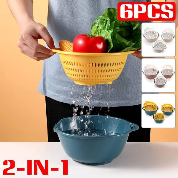 storage baskets 3pcs/set double drain basket bowl rice washing kitchen sink strainer vegetables fruit tool
storage baskets 3pcs/set double drain basket bowl rice washing kitchen sink strainer vegetables fruit tool