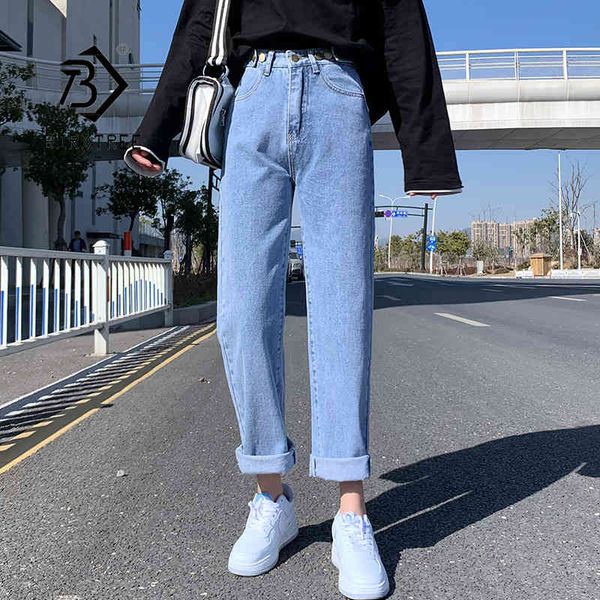 spring summer women's vintage korean plus size ankle-length denim plain all match high waist thin straight pants b14203x 210416, Blue
spring summer women's vintage korean plus size ankle-length denim plain all match high waist thin straight pants b14203x 210416, Blue