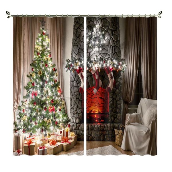 curtain & drapes stone fireplace with shiny christmas tree print shading curtains for living dining room bedroom
curtain & drapes stone fireplace with shiny christmas tree print shading curtains for living dining room bedroom