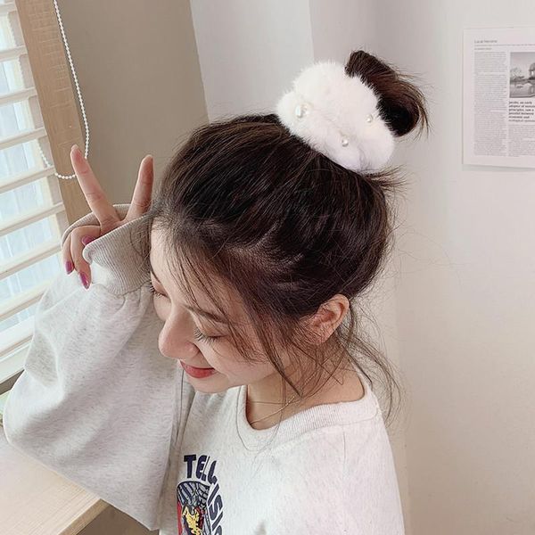 hair accessories soft faux fur scrunchies plush elastic bands women girls ponytail holder rubber band fashion headwear, Slivery;white
hair accessories soft faux fur scrunchies plush elastic bands women girls ponytail holder rubber band fashion headwear, Slivery;white