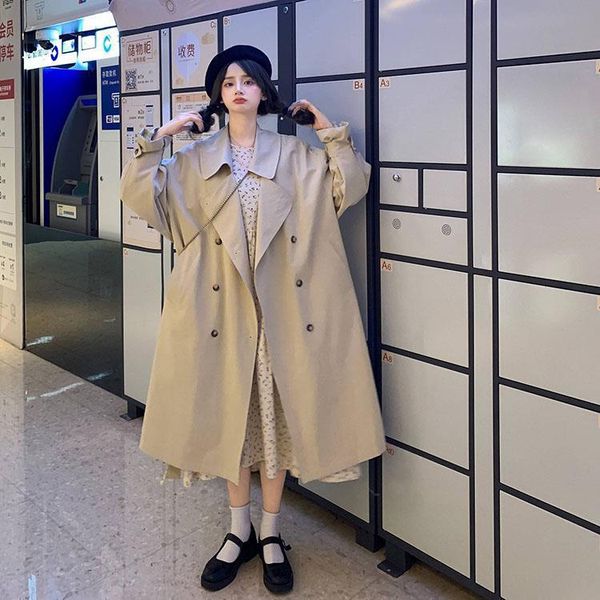 women's wool & blends autumn 2021 korean version loose drape solid color windbreaker mid-length british style japanese wear a jacket y2, Black
women's wool & blends autumn 2021 korean version loose drape solid color windbreaker mid-length british style japanese wear a jacket y2, Black