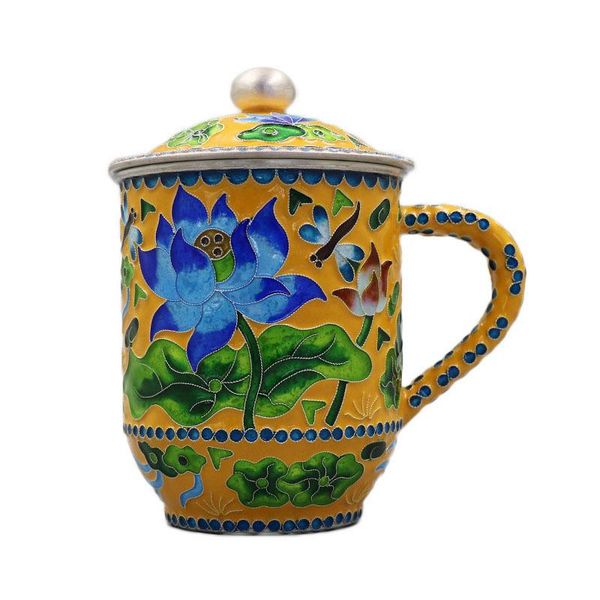 mugs cloisonne pure silver teapot 999 foot teacup lotus cup mug office big mouth water
mugs cloisonne pure silver teapot 999 foot teacup lotus cup mug office big mouth water
