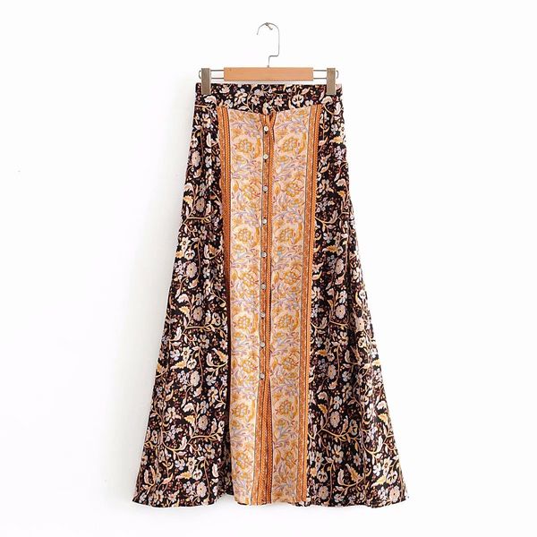 skirts women camellia floral print bohemian beach new spring summer high waist button casual long boho chic holiday seaside h6vx, Black
skirts women camellia floral print bohemian beach new spring summer high waist button casual long boho chic holiday seaside h6vx, Black