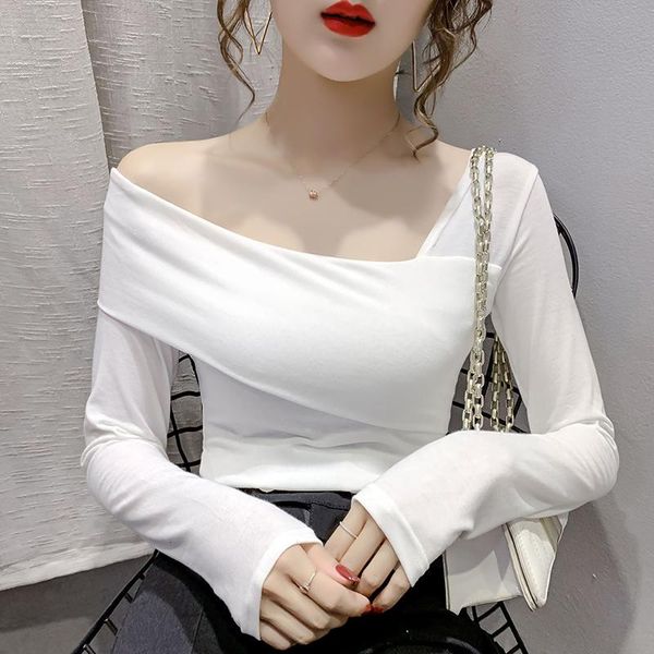 spring slash neck collar slim long sleeve bottoming shirt white black yellow blouse women's and blouses blusas femme & shirts
spring slash neck collar slim long sleeve bottoming shirt white black yellow blouse women's and blouses blusas femme & shirts