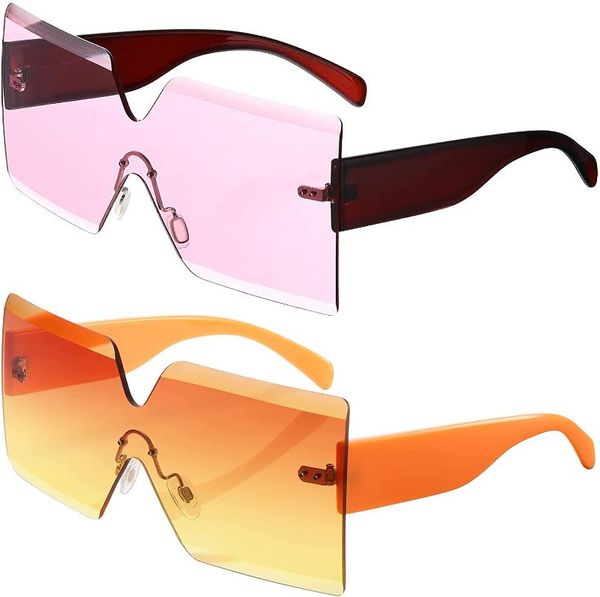outdoor eyewear oversized square sunglasses rimless frame candy color glasses transparent for women
outdoor eyewear oversized square sunglasses rimless frame candy color glasses transparent for women