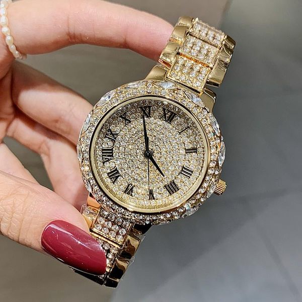 wristwatches 2021 style full diamond women watches luxury gold wristwatch lady crystal dress watch waterproof quartz reloje, Slivery;brown
wristwatches 2021 style full diamond women watches luxury gold wristwatch lady crystal dress watch waterproof quartz reloje, Slivery;brown