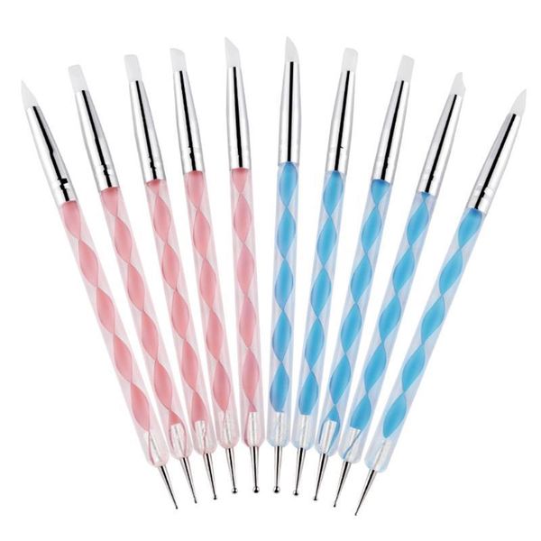5pcs/set nail art pens silicone manicure painting pens dual-ended nail drawing dotting tools, Yellow
5pcs/set nail art pens silicone manicure painting pens dual-ended nail drawing dotting tools, Yellow