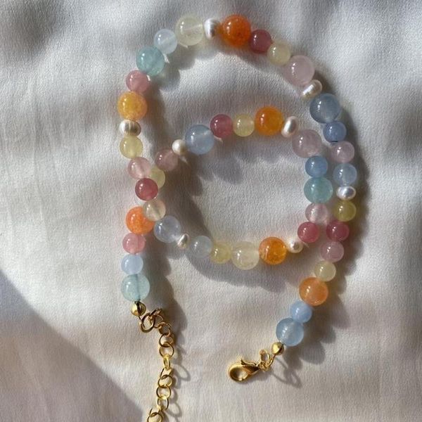 chokers original jewelry retro style beautiful lady short choker color stone natural freshwater pearl exquisite wedding accessories, Golden;silver
chokers original jewelry retro style beautiful lady short choker color stone natural freshwater pearl exquisite wedding accessories, Golden;silver