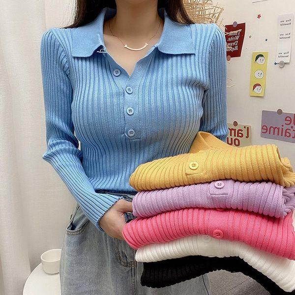 women's sweaters casual autumn winter button sweater women long sleeve turn-down collar soft knit pullovers solid female jumper top, White;black
women's sweaters casual autumn winter button sweater women long sleeve turn-down collar soft knit pullovers solid female jumper top, White;black