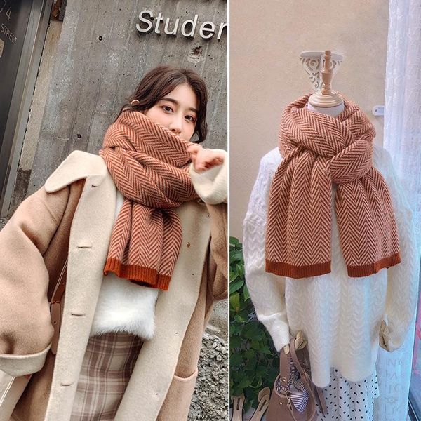 scarves herringbone scarf female autumn and winter lovers korean versatile lovely girl japanese wool neck man, Blue;gray
scarves herringbone scarf female autumn and winter lovers korean versatile lovely girl japanese wool neck man, Blue;gray