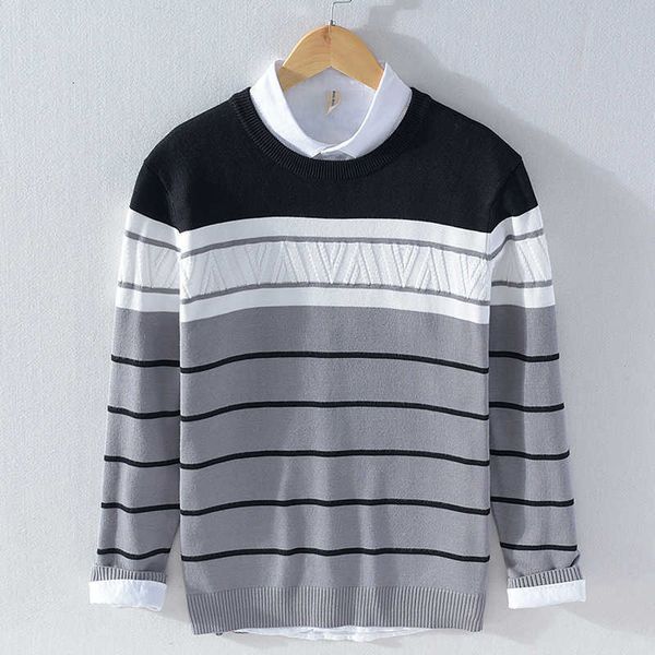 men's sweaters novo estilo de manga comprida marca suteres moda confortvel para casual listrado camisola dos homens svetr 19za, White;black
men's sweaters novo estilo de manga comprida marca suteres moda confortvel para casual listrado camisola dos homens svetr 19za, White;black