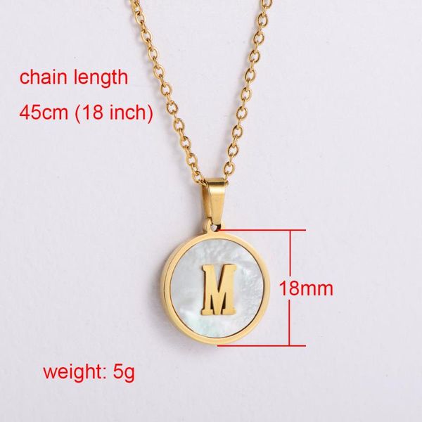chains simple stainless steel round shell mexcio pendant necklace collars accessories gold color letter jewelry party, Silver
chains simple stainless steel round shell mexcio pendant necklace collars accessories gold color letter jewelry party, Silver