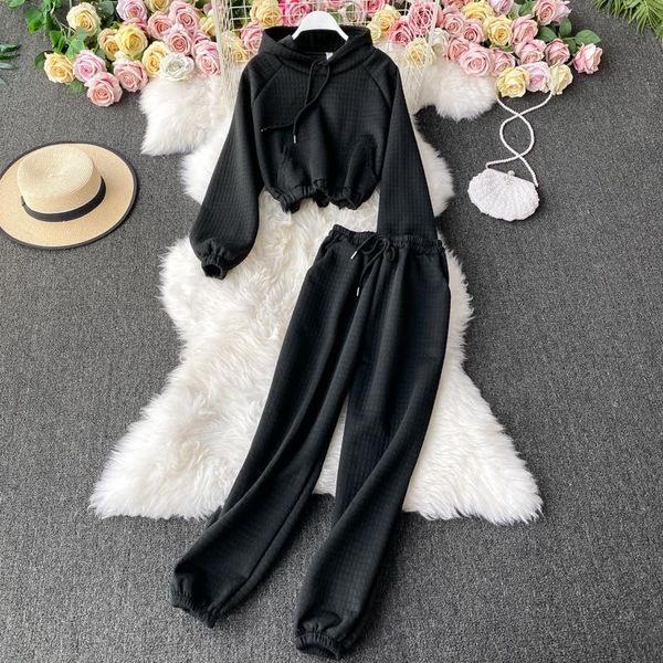 sports and leisure suit women 2021 autumn winter short hooded sweater coat high waist pants two-piece women's tracksuits, Gray
sports and leisure suit women 2021 autumn winter short hooded sweater coat high waist pants two-piece women's tracksuits, Gray